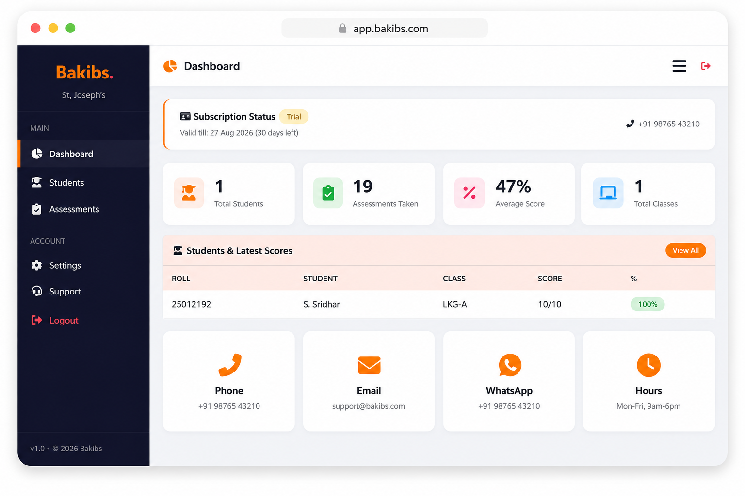 Dashboard preview